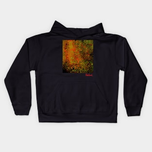 Amoeba Algal Bloom in Red and Green by Blackout Design Kids Hoodie